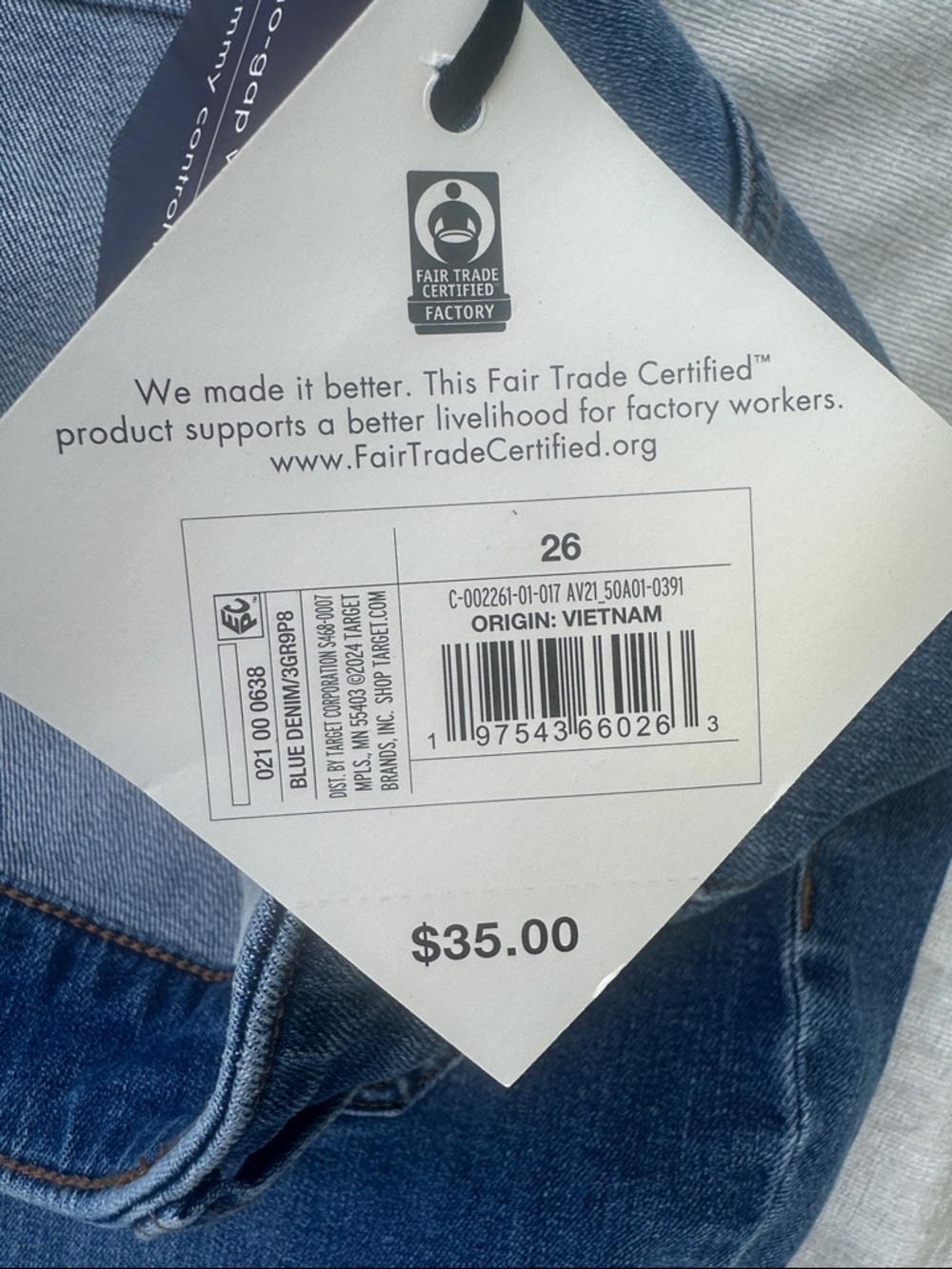 Ava & Viv High Rise Flare Jeans Medium Wash Size 26 NWT - Picture 5 of 9